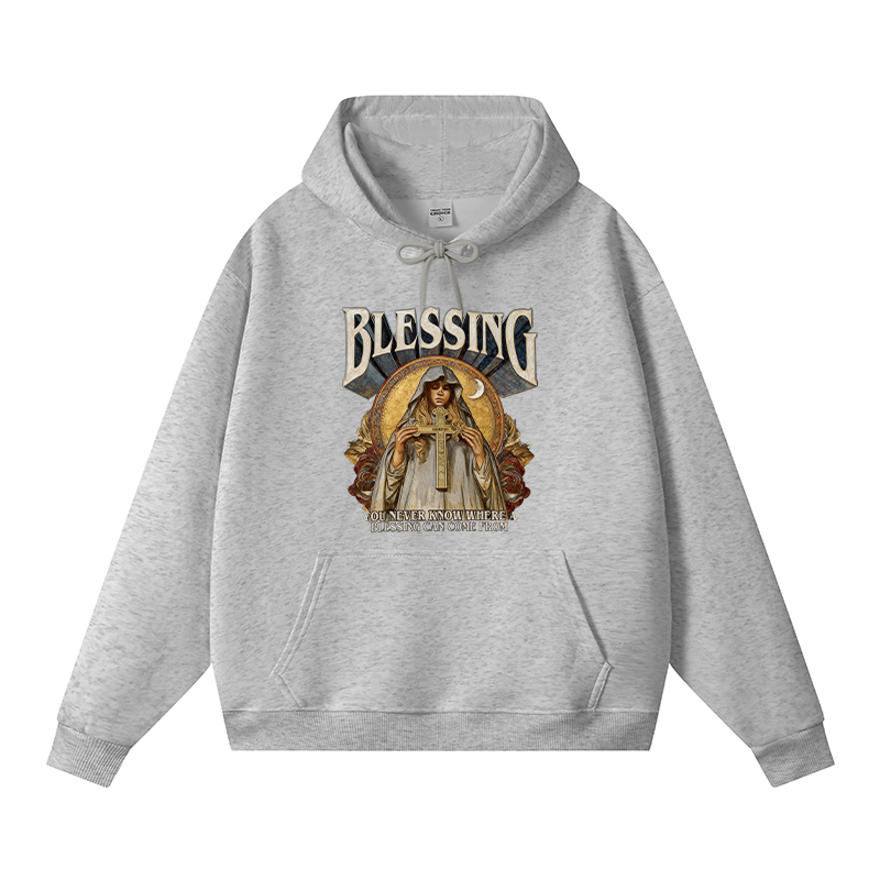 Tokyocanvas Blessing Fleece Lined Hoodie