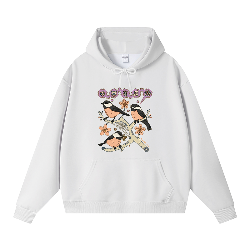 Tokyocanvas Chickadee Fleece Lined Hoodie
