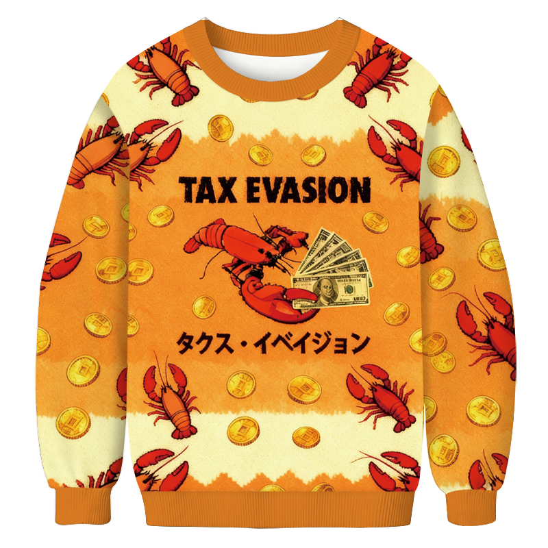 Tokyocanvas Tux Evasion Funny Casual Ugly Sweatshirt