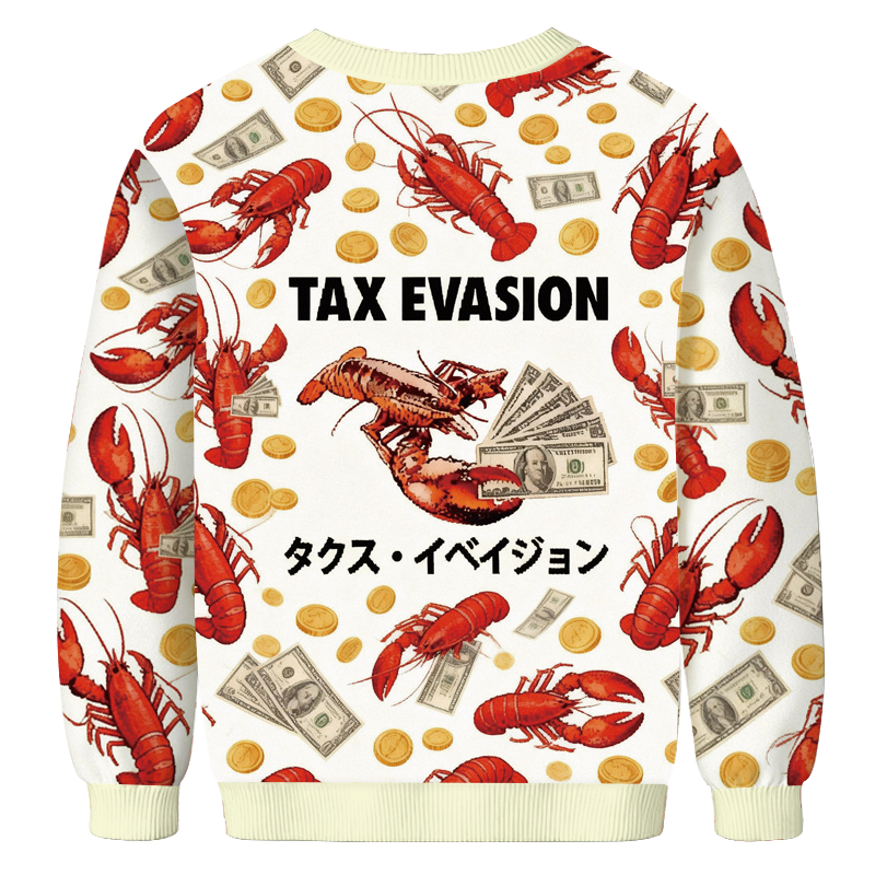 Tokyocanvas Red Tux Evasion Casual Ugly Sweatshirt