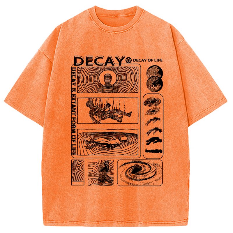Tokyocanvas Decay Of Life Washed T-Shirt
