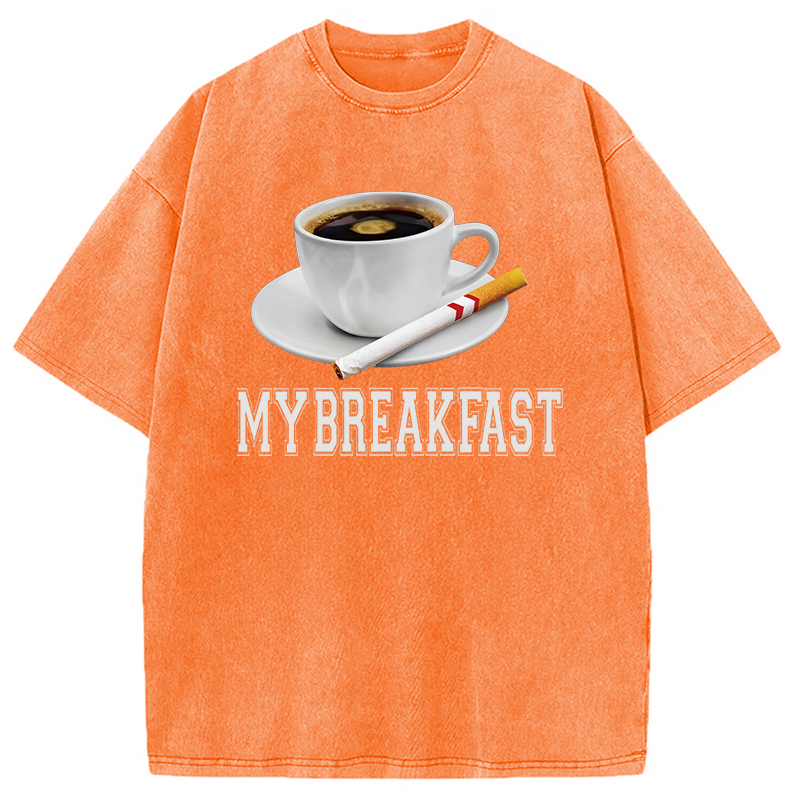 Tokyocanvas Breakfast Coffee Washed T-Shirt