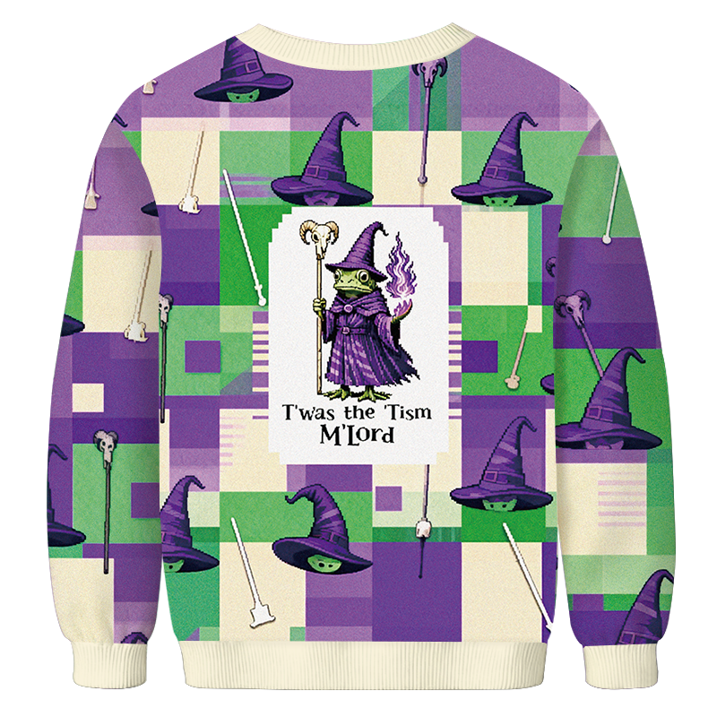 Tokyocanvas Witch Frog Casual Ugly Sweatshirt