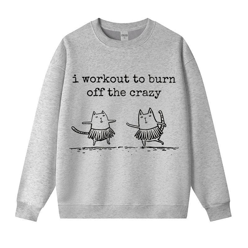 Tokyocanvas Hula Away Crazy Fleece Lined Sweatshirt