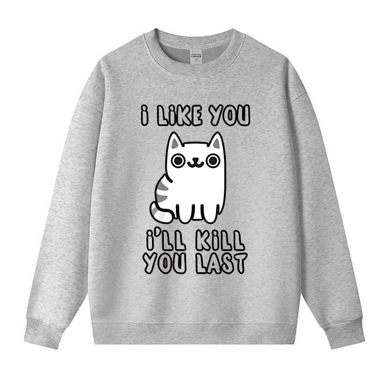 Tokyocanvas Cats And Humans Fleece Lined Sweatshirt