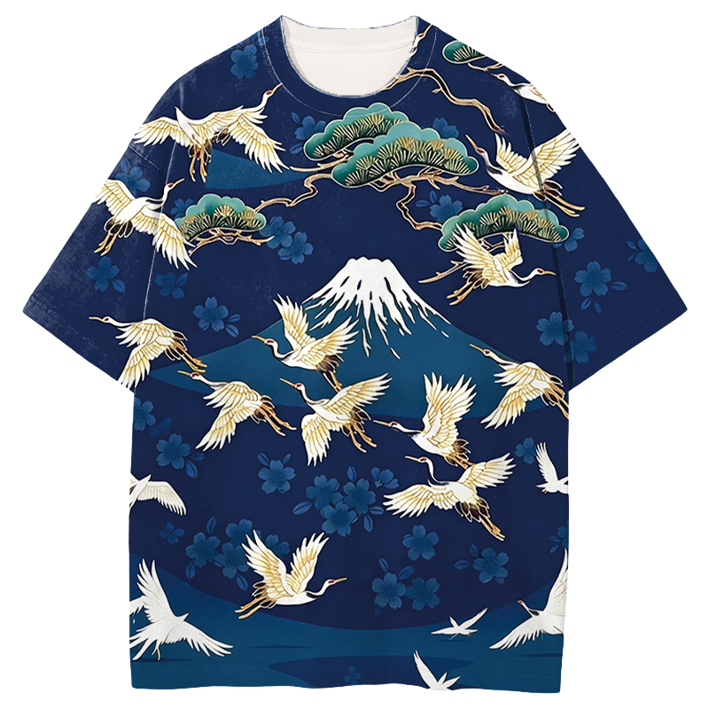 Tokyocanvas Japanese Fuji Graphic Print T-Shirt