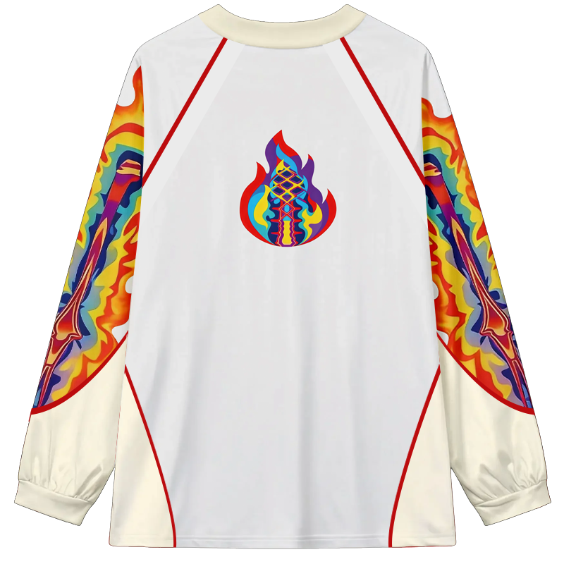 Tokyocanvas Radiation Skull Graphic Long-sleeve T-Shirt