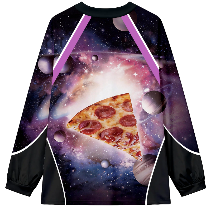 Tokyocanvas Space Galaxy Dog Long Sleeve Graphic Print T-Shirt