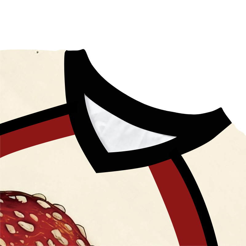 Tokyocanvas Red Mushrooms Long Sleeve Graphic Print T-Shirt