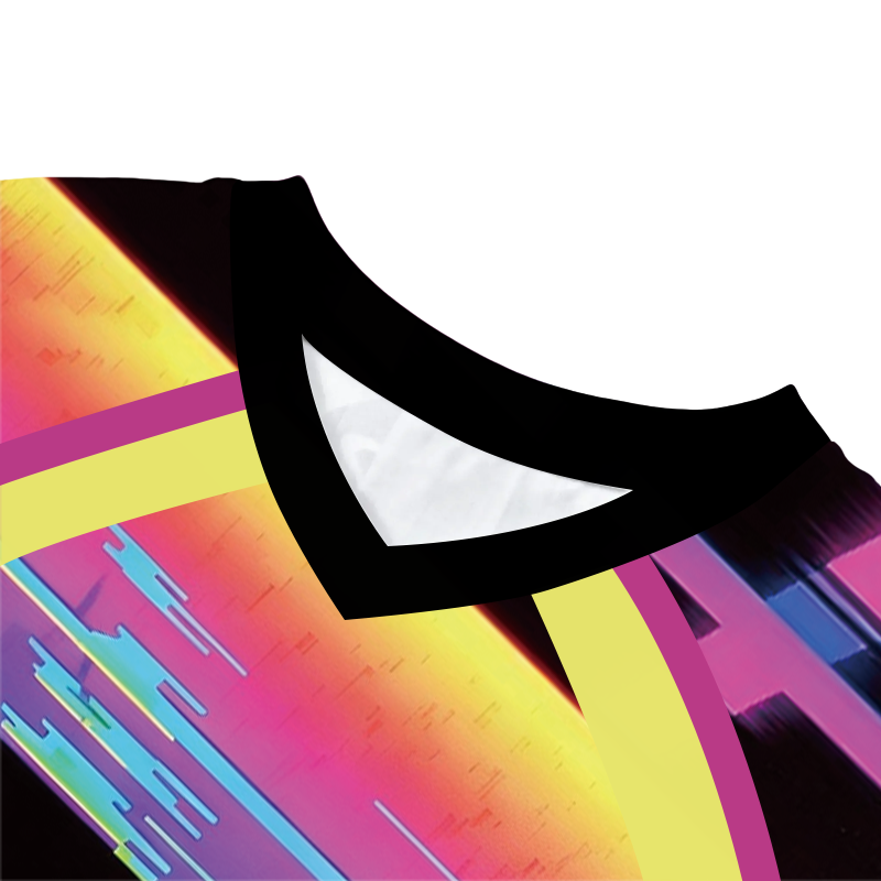 Tokyocanvas Glitchy Cat Vibes Long Sleeve Graphic Print T-Shirt