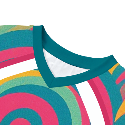 Tokyocanvas Colorful Cat Long Sleeve Graphic Print T-Shirt