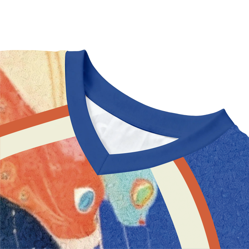 Tokyocanvas Colorful Ukiyo-e Cats Long Sleeve Graphic Print T-Shirt