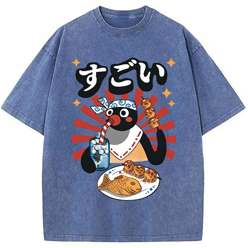 Tokyocanvas Matsuri Pengi Washed T-Shirt