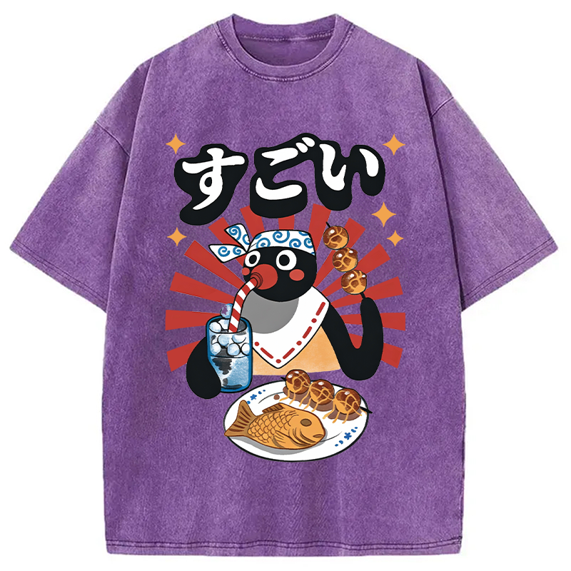 Tokyocanvas Matsuri Pengi Washed T-Shirt