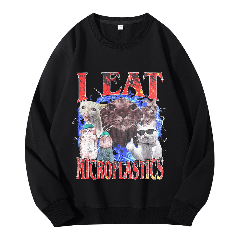 Tokyocanvas I Eat Microplastics Classic Sweatshirt