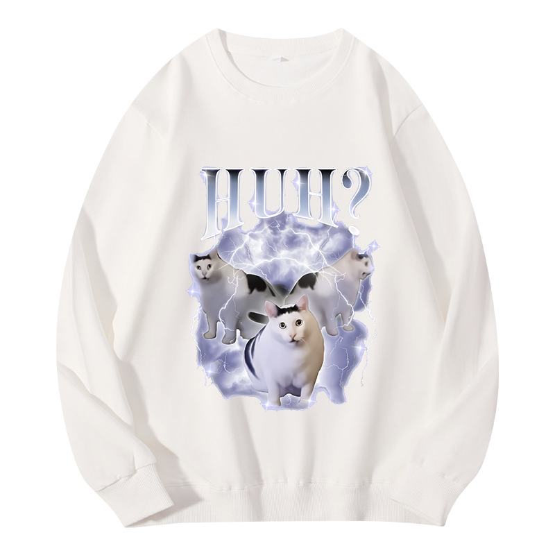 Tokyocanvas Huh Cat Chonky Ben Meme Classic Sweatshirt