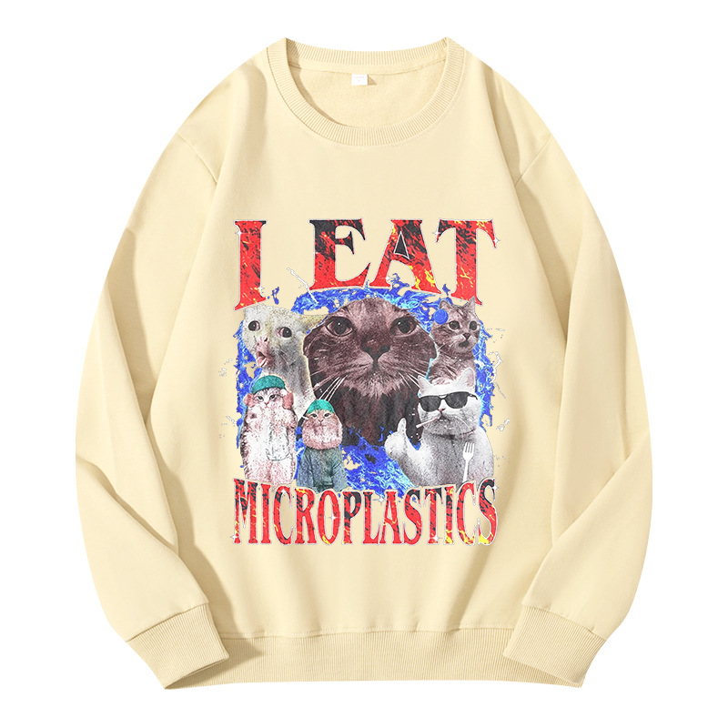 Tokyocanvas I Eat Microplastics Classic Sweatshirt