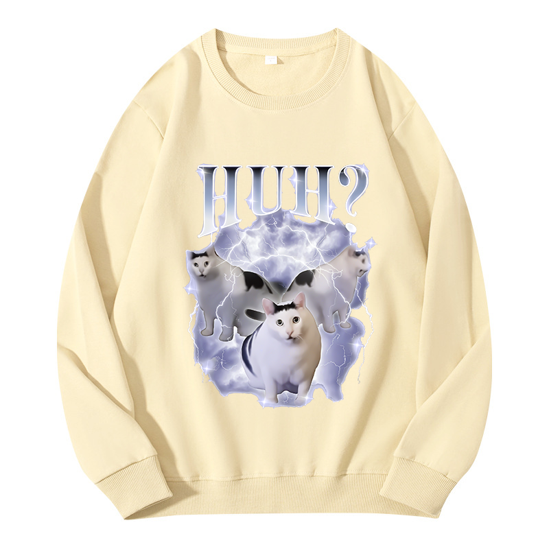 Tokyocanvas Huh Cat Chonky Ben Meme Classic Sweatshirt