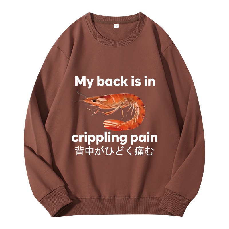 Tokyocanvas My Back Is in Crippling Pain Classic Sweatshirt