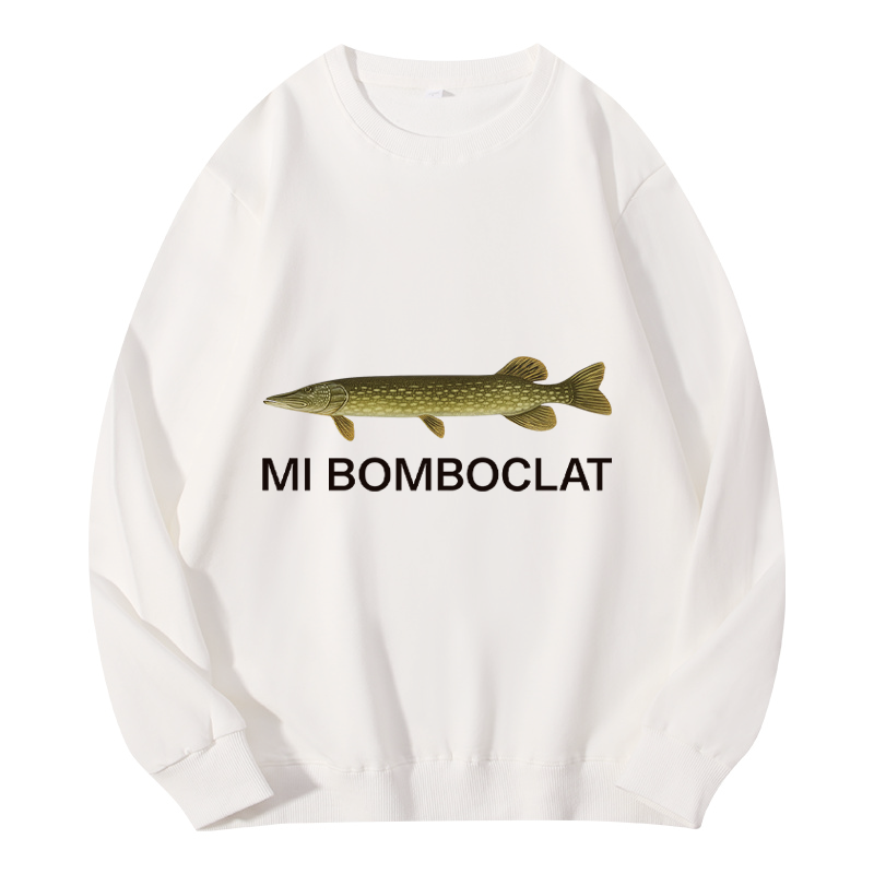 Tokyocanvas Mi Bomboclat Fish Meme Classic Sweatshirt