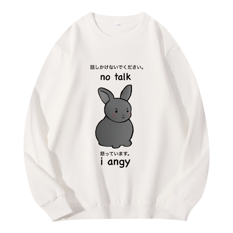 Tokyocanvas No Talk I Angy Classic Sweatshirt