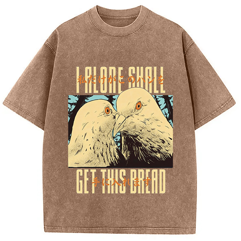 Tokyocanvas Get This Bread Pigeon Washed T-Shirt