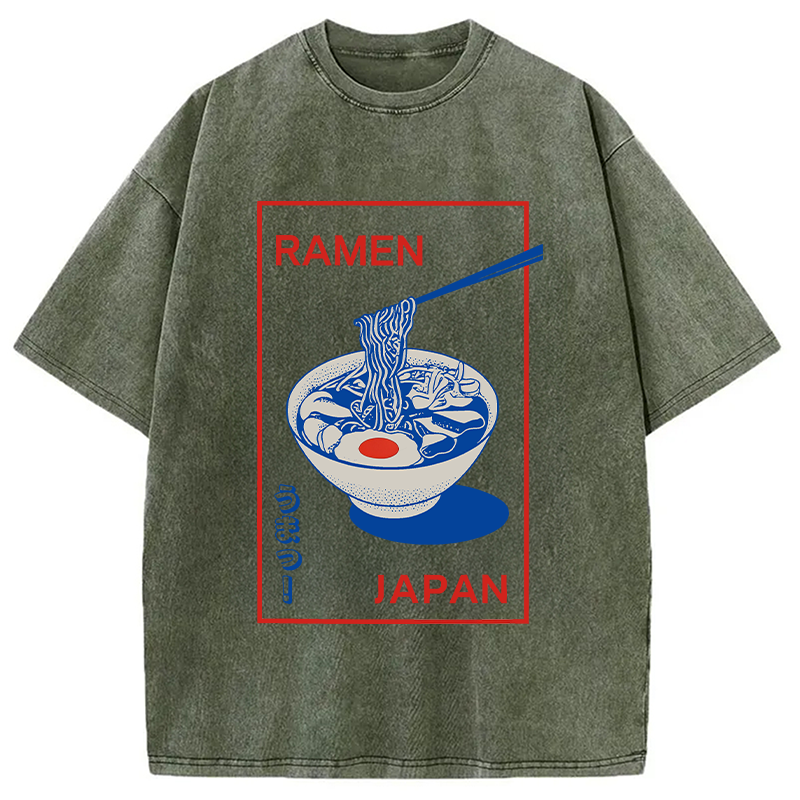 Tokyocanvas Umai Noodle Washed T-Shirt