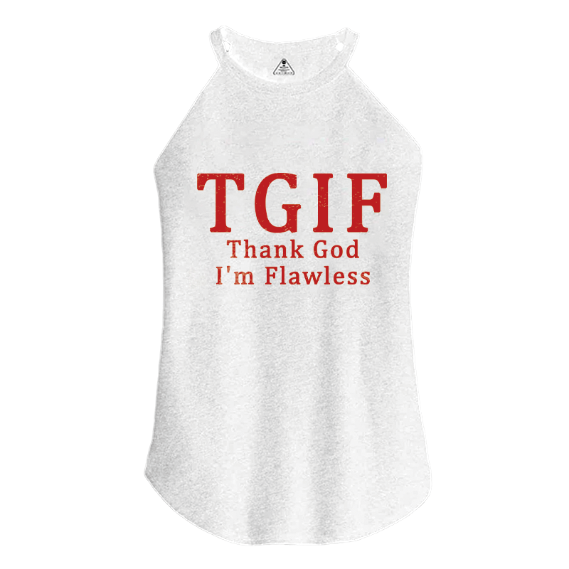 Tokyocanvas Thank God Im Flawless Y2K Cotton Tank
