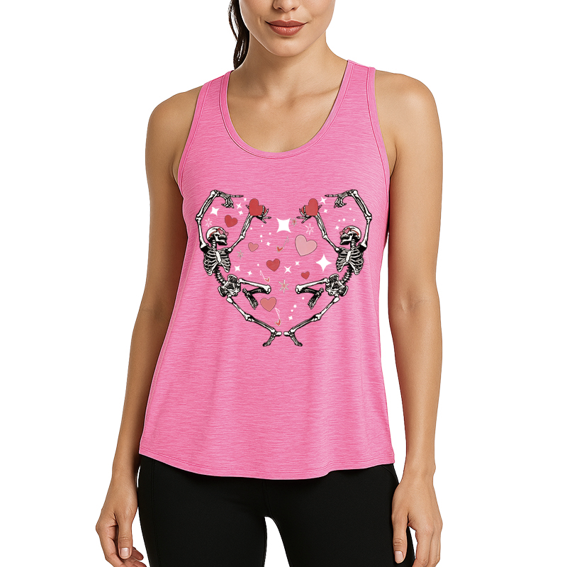 Tokyocanvas Skeleton Love Fitness Tank