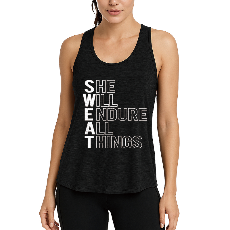 Tokyocanvas She Will Endure All Things Fitness Tank