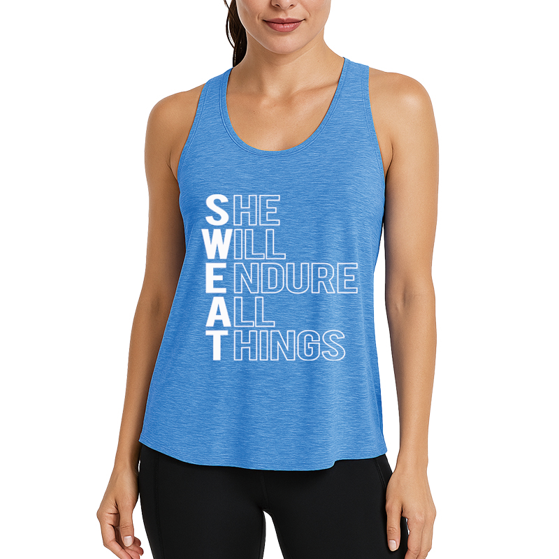 Tokyocanvas She Will Endure All Things Fitness Tank