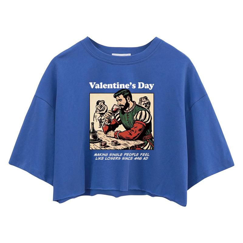 Tokyocanvas Funny Anti-Valentines Crop Top