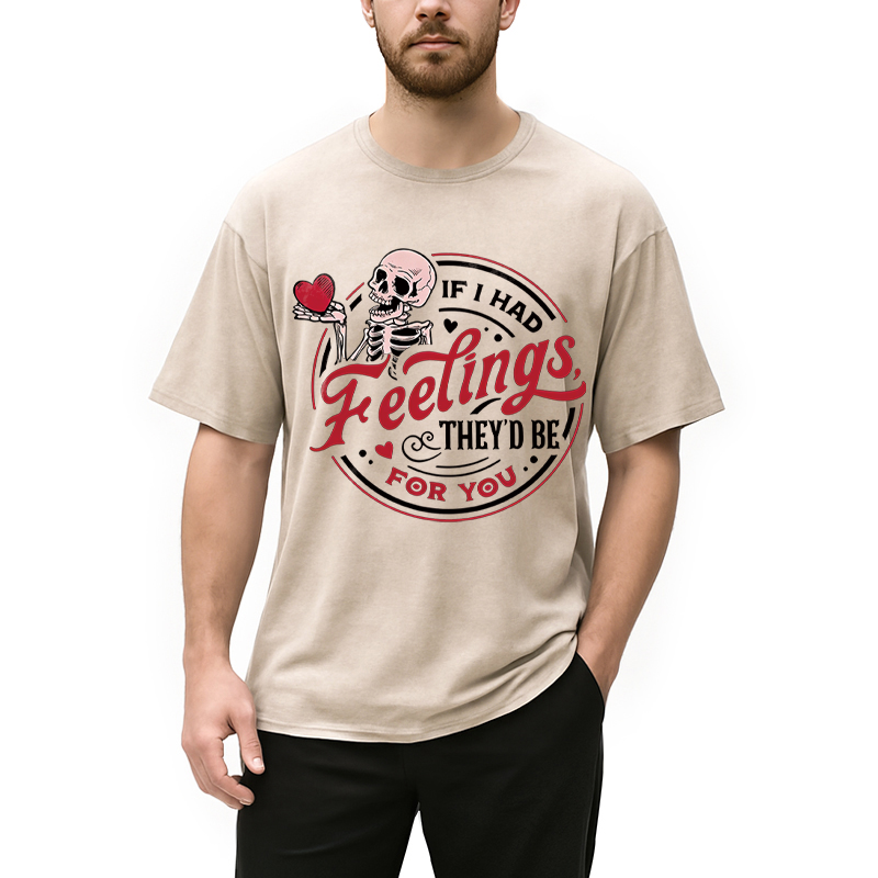 Tokyocanvas If I Had Feelings Valentine Washed T-Shirt