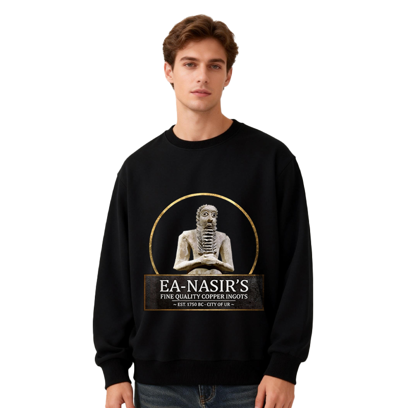 Tokyocanvas Ea Nasir's Copper Ingots Funny Bronze Age History Meme Classic Sweatshirt