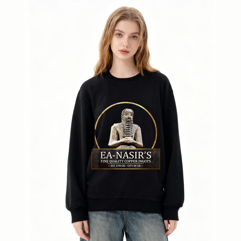 Tokyocanvas Ea Nasir's Copper Ingots Funny Bronze Age History Meme Classic Sweatshirt