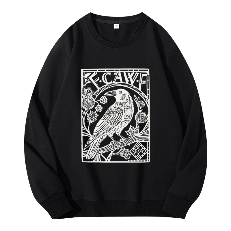 Tokyocanvas Retro F-Caw-F Black Crow Classic Sweatshirt