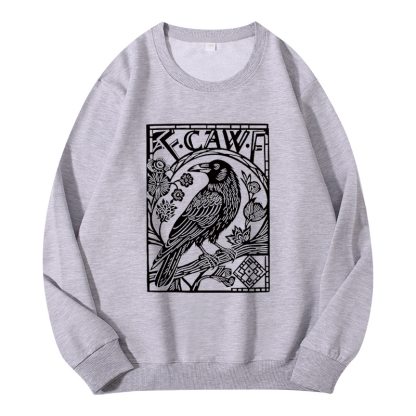 Tokyocanvas Retro F-Caw-F Black Crow Classic Sweatshirt