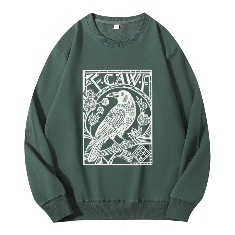Tokyocanvas Retro F-Caw-F Black Crow Classic Sweatshirt