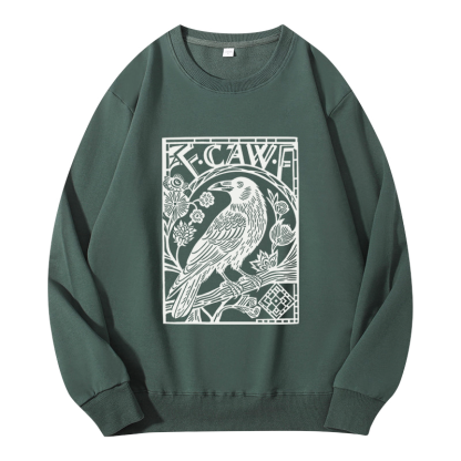 Tokyocanvas Retro F-Caw-F Black Crow Classic Sweatshirt