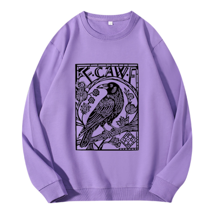 Tokyocanvas Retro F-Caw-F Black Crow Classic Sweatshirt