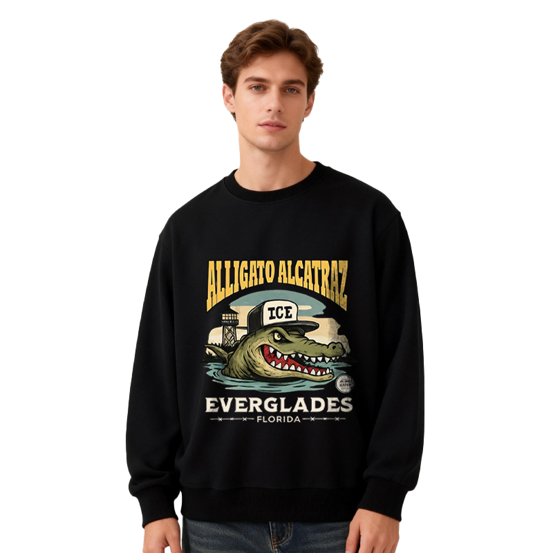Tokyocanvas Vintage Alcatraz Alligator Classic Sweatshirt