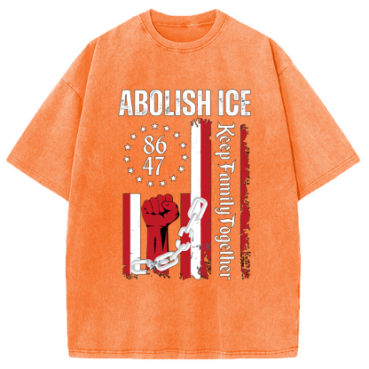 Tokyocanvas Abolish Ice Meme Washed T-Shirt