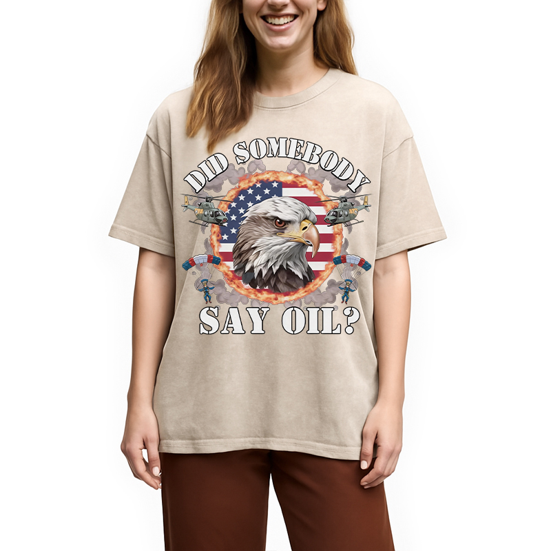 Tokyocanvas Cringey USA Meme Washed T-Shirt