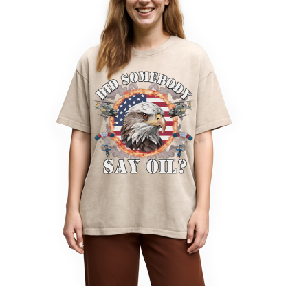 Tokyocanvas Cringey USA Meme Washed T-Shirt