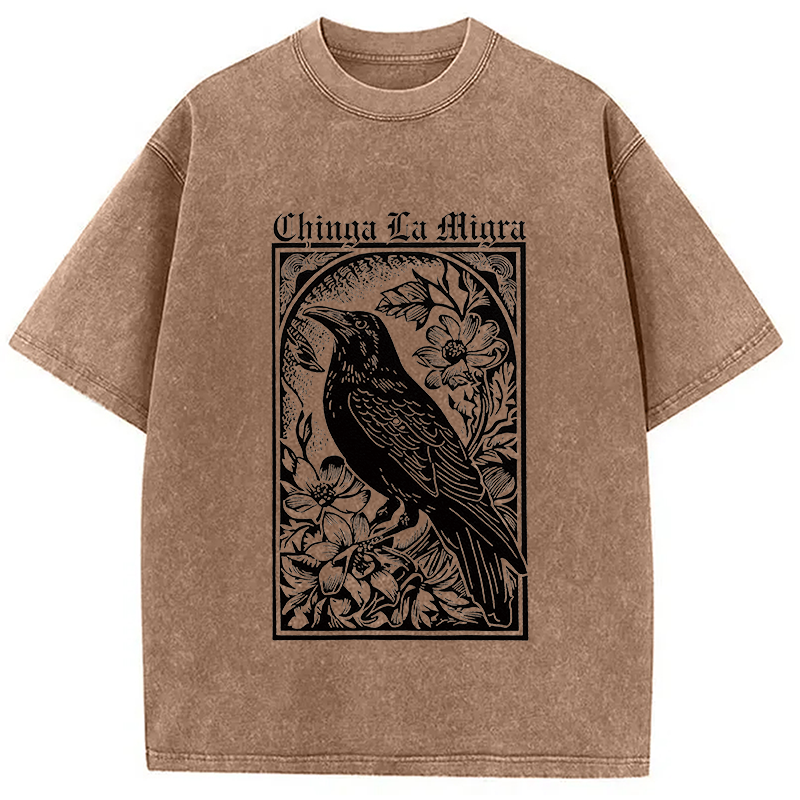 Tokyocanvas Chinga La Migra Washed T-Shirt