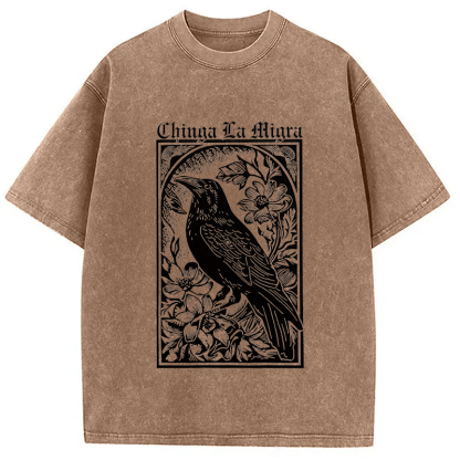 Tokyocanvas Chinga La Migra Washed T-Shirt