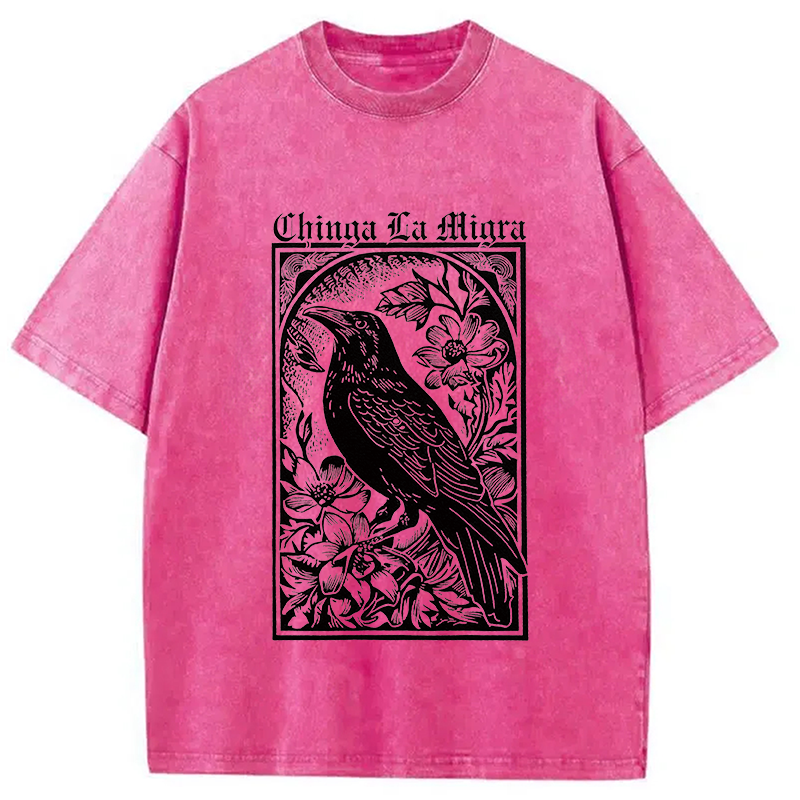 Tokyocanvas Chinga La Migra Washed T-Shirt