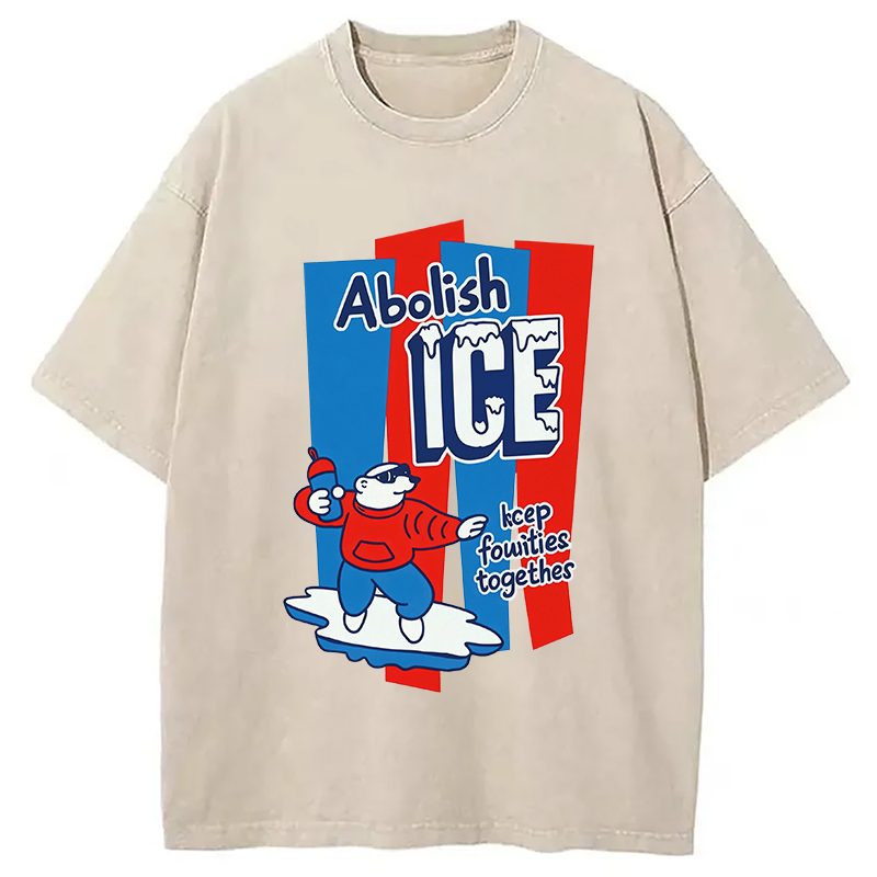 Tokyocanvas Keep Families Together Washed T-Shirt