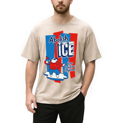 Tokyocanvas Keep Families Together Washed T-Shirt