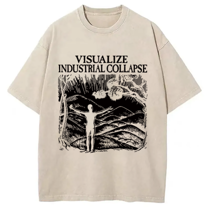 Tokyocanvas Industrial Collapse Washed T-Shirt
